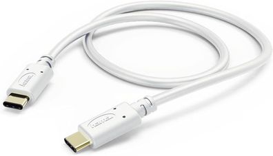 Hama | Lade-/Datenkabel, USB Typ-C - USB Type-C, 1,0 m | Weiß