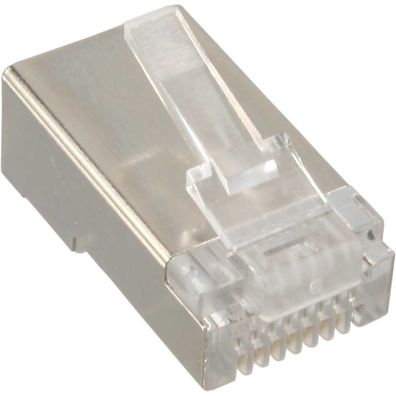 InLine® 74559 Crimpstecker RJ45, für starre Kabel (Verlegekabel) bis AWG24, 10er Pack