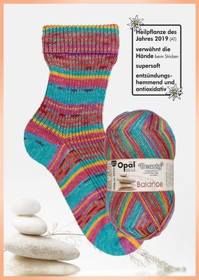 Sockenwolle Opal Beauty - Balance Edelweiß-Extrakt 11402 zeitlose Freude