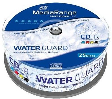 Mediarange 24x CD-R 52x, 52x, CD-R, 120 mm, 700 MB, Tortenschachtel, 25 Stück(e)