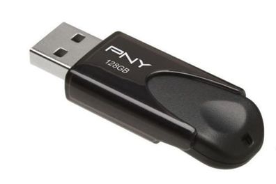 PNY Attaché 4 2.0 128GB, 128 GB, USB Typ-A, 2.0, 25 MB/ s, Dia, Schwarz