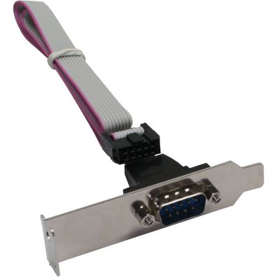 InLine® 33208C Serielles Slotblech, Low-profile, 9-pol Stecker an 10-pol Buchsenle