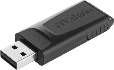 Verbatim Slider - USB-Stick 128GB - Schwarz, 128 GB, 2.0, Dia, 8 g, Schwarz