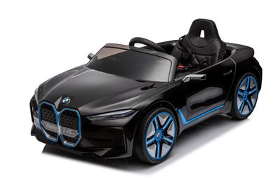 BMW i4 Kinderauto Kinder Elektroauto Fernbedienung Mp3 2x35W Motoren Schwarz