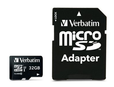 Verbatim Pro, 32 GB, MicroSDHC, Klasse 10, UHS, 90 MB/ s, 45 MB/ s