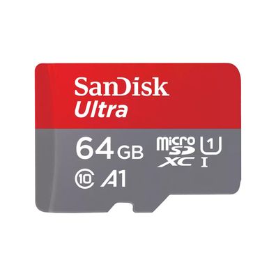 SanDisk Ultra, 64 GB, MicroSDXC, Klasse 10, UHS-I, 140 MB/ s, Class 1 (U1)