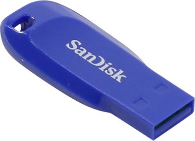 SanDisk Cruzer Blade 64 GB, 64 GB, USB Typ-A, 2.0, Ohne Deckel, Blau