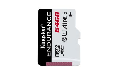 Kingston High Endurance, 64 GB, MicroSD, Klasse 10, UHS-I, 95 MB/ s, 30 MB/ s