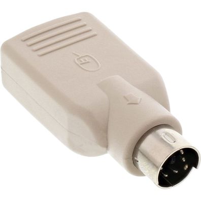 InLine® 33103 USB PS/2 Adapter, USB Buchse A auf PS/2 Stecker