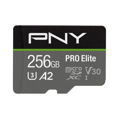 PNY P-SDU256V32100PRO-GE, 256 GB, MicroSDXC, Klasse 10, UHS-I, 100 MB/ s, 90 MB/ s