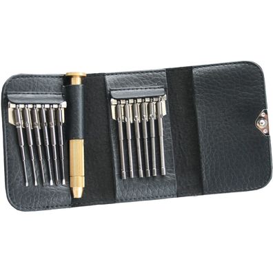 InLine® 43014A 12-in-1 Brillen Schraubendreher Set II, im Etui
