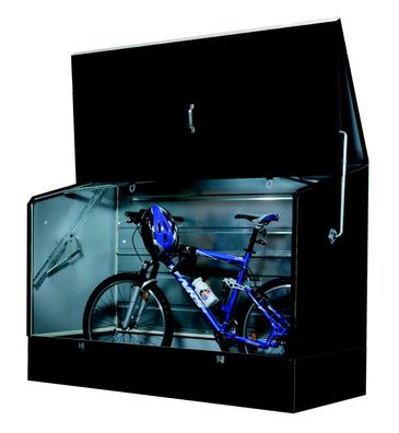 Tepro 7161 Fahrradbox anthrazit galvanisierter Stahl (verzinkt), PVC-beschichtet