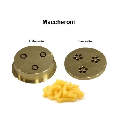 Matrize Nudelmatrize Maccheroni Ø 5cm für Nudelmaschine MPF 1,5 Gastlando