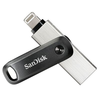 SanDisk SDIX60N-128G-GN6NE, 128 GB, 3.2 Gen 1 (3.1 Gen 1), Drehring, Grau, Silber