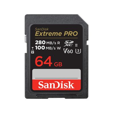 SanDisk Sdsdxep-064g-gn4in, 64 GB, SDXC, Klasse 10, UHS-II, 280 MB/ s, 100 MB/ s