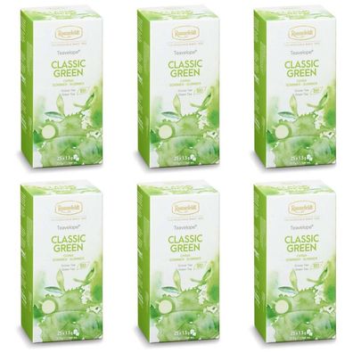 126,22 Euro/ 1 kg) Teavelope® Classic Green BIO - 6er Packung