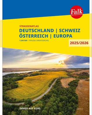 Falk Stra?enatlas 2025/2026 Deutschland, Schweiz, ?sterreich 1:300.000,