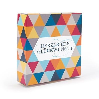 Leuchtturm Geschenkschachtel "Herzlichen Glückwunsch", modern 368624