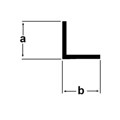 1,60€/ m) Alu Winkel 10x10x2mm Aluprofil 2 Meter Winkelstange Winkelprofil