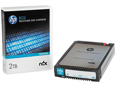 HPE RDX 2TB, RDX-Kartusche, RDX, 2 TB, 4 TB, 5000 Durchgang/ Durchgänge, 2:1