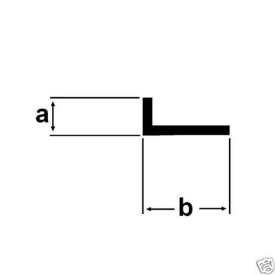 9,60€/ m) Alu Winkel 70x30x3mm Aluprofil 2 Meter Winkelstange Winkelprofil