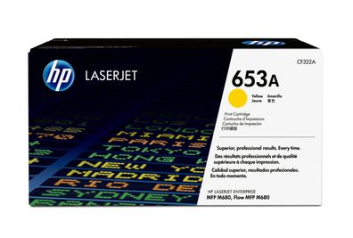 HP 653A Gelb Original LaserJet Tonerkartusche, 16500 Seiten, Gelb, 1 Stück(e)