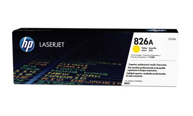 HP 826A Gelb Original LaserJet Tonerkartusche, 31500 Seiten, Gelb, 1 Stück(e)