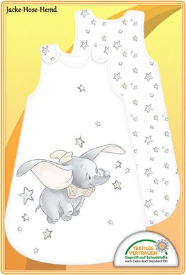Schlafsack Dumbo der fliegende Elefant Babyschlafsack Disney Gr. 90x45cm NEU