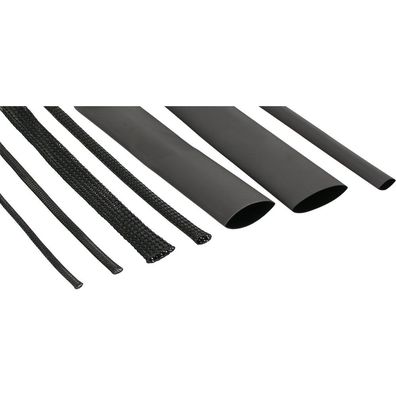 InLine® 00870S Schrumpfschlauch Set / Kabelschlauch Set, schwarz