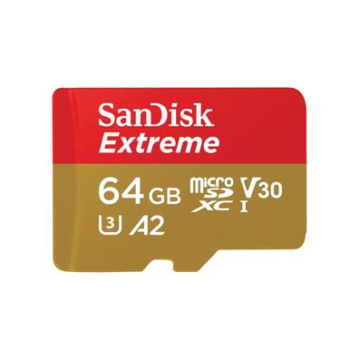 SanDisk Extreme, 64 GB, MicroSDXC, Klasse 10, UHS-I, 160 MB/ s, 60 MB/ s