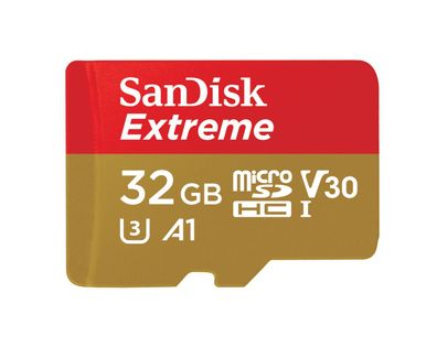 SanDisk Extreme, 32 GB, MicroSDHC, Klasse 10, UHS-I, 100 MB/ s, 60 MB/ s