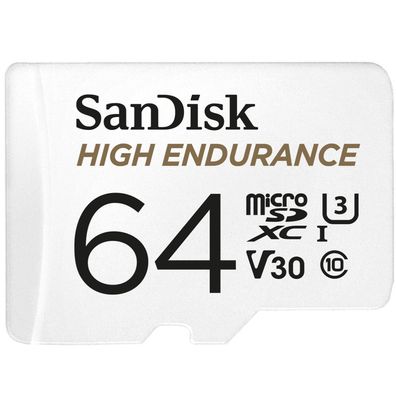 SanDisk High Endurance, 64 GB, MicroSDXC, Klasse 10, UHS-I, 100 MB/ s, 40 MB/ s