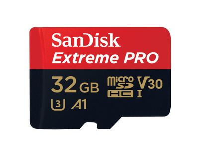 SanDisk Extreme Pro, 32 GB, MicroSDHC, Klasse 10, UHS-I, 100 MB/ s, 90 MB/ s