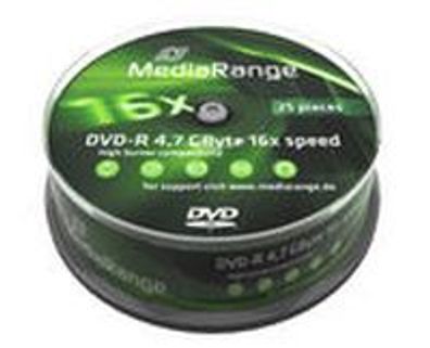 Mediarange MR403, DVD-R, Tortenschachtel, 25 Stück(e), 4,7 GB