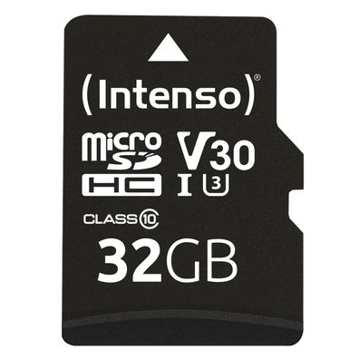 Intenso 3433480, 32 GB, MicroSDHC, Klasse 10, UHS-I, 100 MB/ s, 45 MB/ s