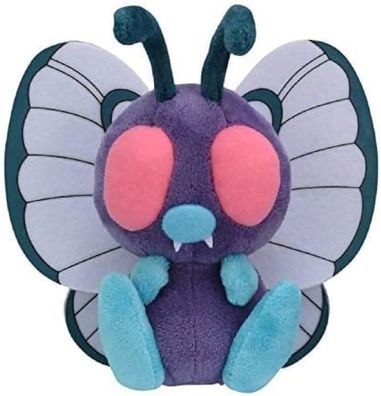 Smettbo Kuscheltier Plüschfigur - ca. 16cm große Takara Tomy Butterfree Plüschfiguren
