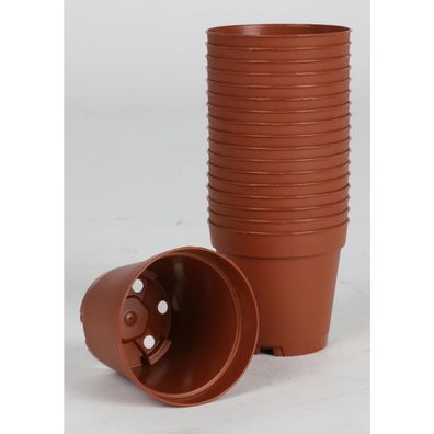 Anzuchttöpfe 18er 5,5cm Rund Terracotta Pflanzschalen Aussaattopf Zieh Steckling