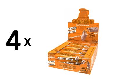 4 x Grenade Protein Bar (12x60g) Jaffa Quake