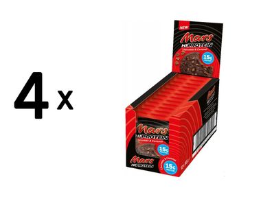 4 x Mars Protein Mars High Protein Cookie (12x60g) Chocolate and Caramel