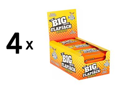 4 x Muscle Moose Big Protein Flapjack (12x100g) Peanut Butter Vegan