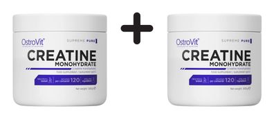 2 x OstroVit Creatine Monohydrate (300g) Unflavoured