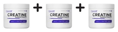 3 x OstroVit Creatine Monohydrate (300g) Unflavoured