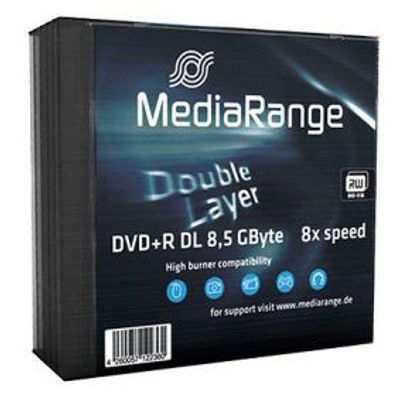 Mediarange MR465, DVD + R DL, slimcase, 5 Stück(e), 8,5 GB