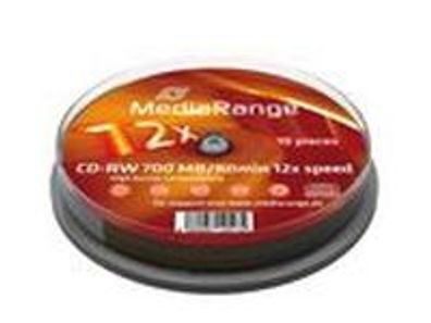 Mediarange MR235, 12x, CD-RW, 700 MB, Tortenschachtel, 10 Stück(e)