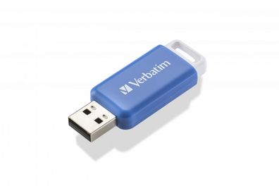 Verbatim V DataBar, 64 GB, USB Typ-A, 2.0, Dia, 9,1 g, Blau