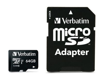 Verbatim Pro, 64 GB, MicroSDXC, Klasse 10, UHS, 90 MB/ s, 45 MB/ s