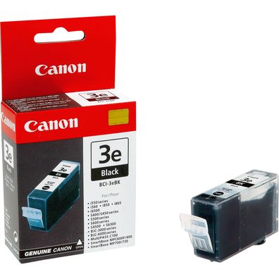 Canon BCI-3e BK Tinte Schwarz, Tinte auf Pigmentbasis, 1500 Seiten