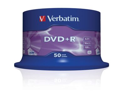 Verbatim VB-DPR47S3A, DVD + R, 120 mm, Spindel, 50 Stück(e), 4,7 GB