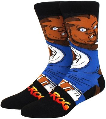 Mike Bison Balrog Socken - Capcom Street Fighter Cartoon Lustige Motiv-Socken