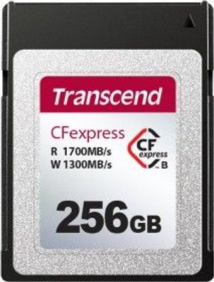 Transcend CFexpress 820, 256 GB, CFexpress, NAND, 1700 MB/ s, 1300 MB/ s, Schwarz